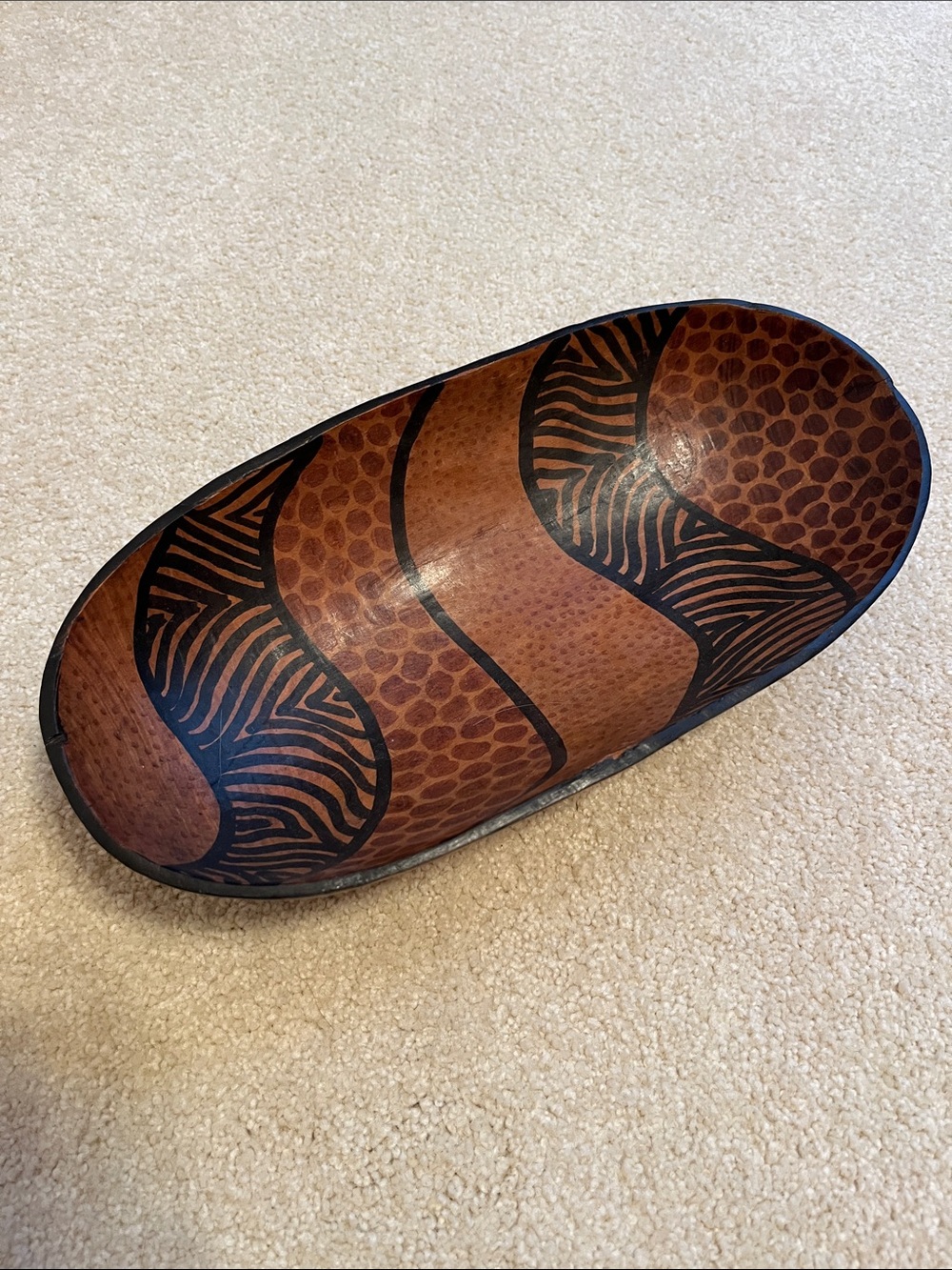Animal Print Decorative Bowl, like new